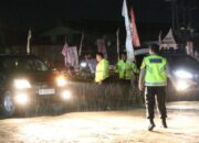 Kapolres Simalungun Buka Jalur Alternatif Tol Sinaksak-Dolik Merawan Dimalam Hari