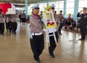 Polres Simalungun Gelar Acara Pemakaman Btiptu Purn Sarde Krisman Purba Secara Kedinasan Kepolisian