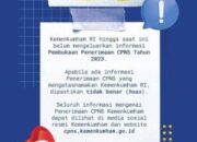 Kementrian Hukum dan Ham Minggu  18_juni 2023 Belum Buka Peneriman CPNS 2023