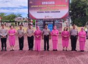 Kapolres Simalungun Pimpin Upacara Kenaikan Pangkat dan Pelepasan Purnabakti Personel