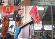Pantai Ardana Danau Toba Berobah Jadi Merah Berseri