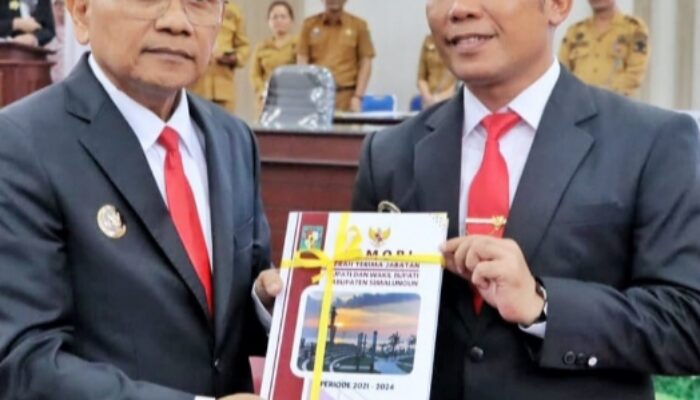 Serah Terima Jabatan Bupati Simalungun. DR H. Anton Achmad Saragih Resmi Pimpin Simalungun 2025-2030