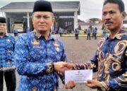 ASN di Lingkungan Pemkap Simalu Melaksanakan Upacara HKN 28 Anggota KORPRI Purna Tugas Mendapat Tali Asih