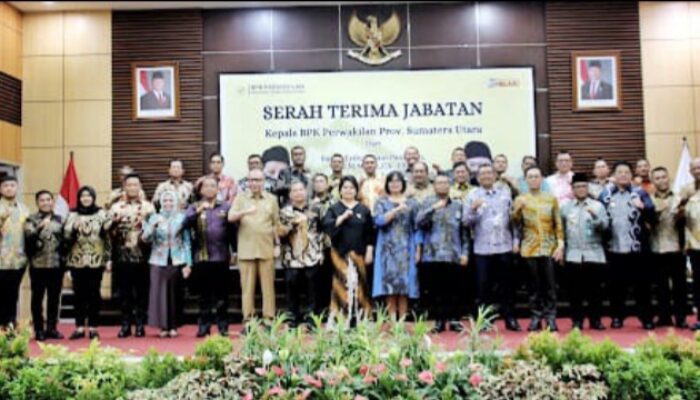 Hadiri Sertijab Kepala BPK Perwakilab Sumut Wabup Simalungun Apresiasi BPK Dalam Melakukan Pengawasan Pengelolaan Kewangan Daerah