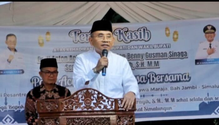 Bupati dan Wakil Bupati Simalungun Berbuka Puasa Bersama di Pesantren Darul Hikma Bekerja keras Kemanuan Masyarakat Simalungun