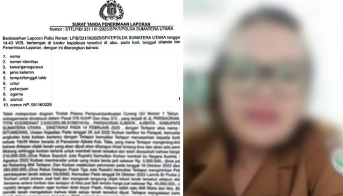 Oknum PPPK RSUD Parapat Dilaporkan Ke Polda Sumut Terkait Jual Beli Tanah Korban Minta Pelaku Segera Ditangkap