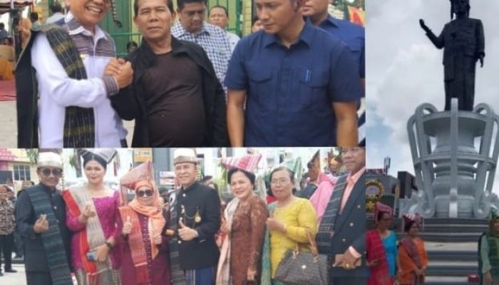 Bupati Simalungun dan Ketua TP PKK Hadiri Peresmian Monumen Raja Sangnawaluh Damanik