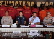 Kapolres Pematangsiantar Bersama Direktorat Narkoba Polda  Sumut Konfrensi Pers  Peredaran Narkoba dan Miras Illegal