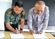Untuk Mempercepat Pencapayan Pembangunan Insfratuktur Jalan dan Jembatan Bupati Simalungun Tandatangani Nota Kesepakatan Dengan Dandim 0207/Sml