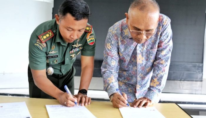 Untuk Mempercepat Pencapayan Pembangunan Insfratuktur Jalan dan Jembatan Bupati Simalungun Tandatangani Nota Kesepakatan Dengan Dandim 0207/Sml