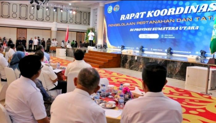 Bersama Menteri ATR/BPN Bupati Simalungun Hadiri Rakor Penyelesaian Tanah di Sumut