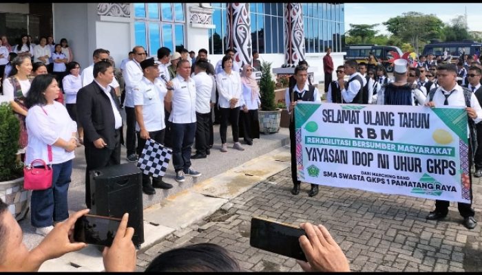 Lepas Tim RBM GKPS, Wakil Bupati Simalungun Berikan Apresiasi Kepada Penyelenggara RBM