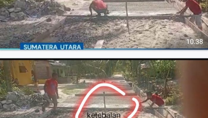 Diduga Pangulu Nagori Teladan Kecamatan Bosar Maligas Bermain Atas Rabat Beton Bermasalah DPP Kompi B Desak APH Bertindak Tegas