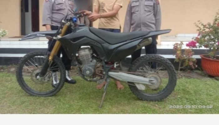 Polsek Tanah Jawa Hadirkan Keadilan Untuk Masyarakat Berhasil Tangkap Pelaku Pencurian Sepeda Motor