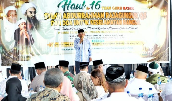 Bupati Simalungun Bersama Wakil Bupati Hadiri Haul ke -16 Tuan Guru Batak Seyhk  Abdurahman Rajagukguk QS Doa Keselamatan Bangsa Menggema di Serambi Babusalam