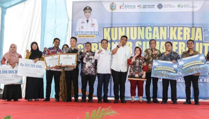 Wakil Bupati Simalungun Siap Bersinerji Dengan Pemvropsu Perluas Perlindungan Bagi Pekerja Rentan