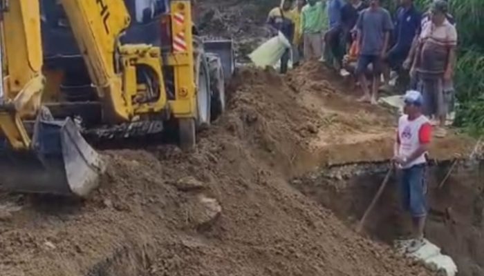 Respon Cepat Pemkab Simalungun Atas Putusnya Jalan Raya – Raya Kahean