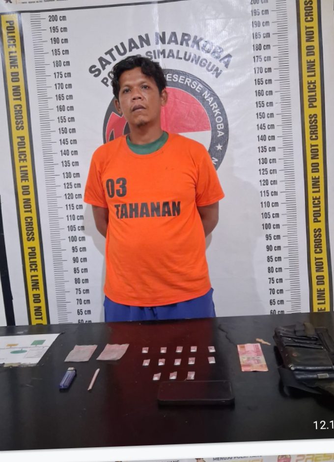 Tidak Ada Tempat Bagi Pelaku Narkoba Sat Narkoba Polres Simalungun  Berhasil Ringkus Pengedar Sabu 2,69 Gram