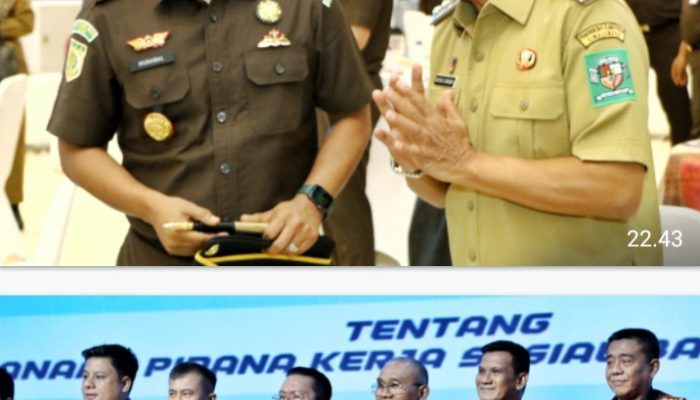 Bupati Simalungun Tandatangani MOU Terkait Penguatan Integritas Pelaksanaan  Pidana Kerja Sosial Bagi Pelaku Tipiring