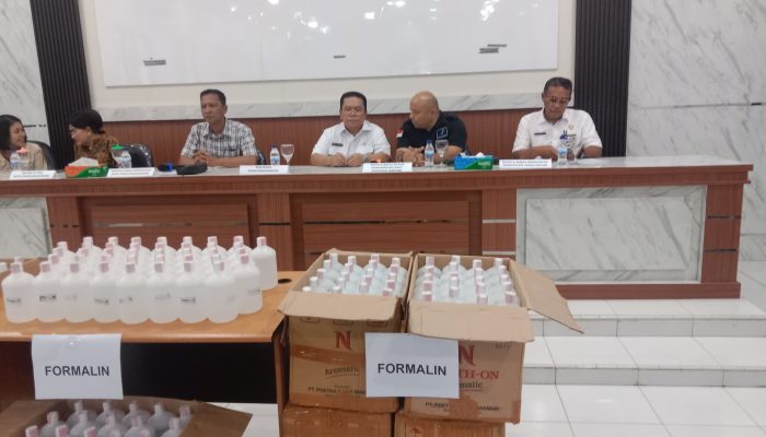 Konfrensi Pers BBPOM Sumut di Dinas Kesehatan Pematang Siantar
