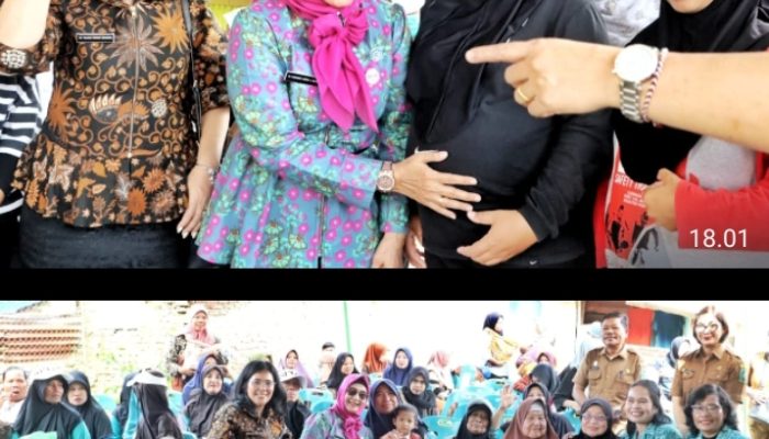 Ny Dharmawati Anton Achmat Saragih Beri Semangat Pada Lansia Balita Ibu Hamil di Acara Kampung Berkwalitas