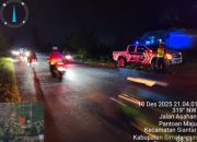 Blue Light Patrol Satlantas Polres Simalungun Sapu Jalur  Malam Tertibkan Lalu Lintas dan Tekan Aksi Kejahatan  jalanan