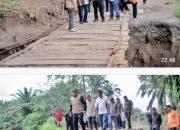Tinjau Jalan Putus Akibat Longsor Bupati Simalungun Himbau Masyarakat Untuk Berhati-Hati