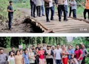 Tinjau Jalan Putus Akibat Longsor Bupati Simalungun Himbau Masyarakat Untuk Hati-Hati