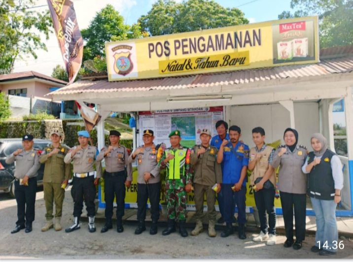 Kapolres Simalungun Cek Langsung Satgas Banops  Subsatgas Dokkes Lakukan Pemeriksaan Kesehatan  di  Pos Pam dan Pos Yan