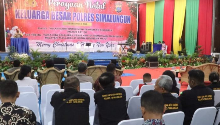 Penuh Haru Polres Simalungun Rayakan Natal Bersama Allah Hadir Untuk Menyelamatkan Keluarga