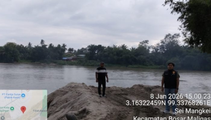 Tanggapi Laporan Masyarakat Sat Reskrim Polres Simalungun Siap Tutup Tambang Pasir Illegal di Sungai Bahbolon
