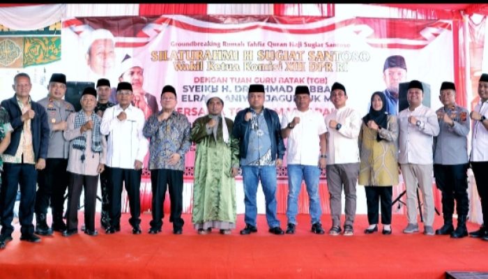Hadiri Grounbreaking Rumah Tahfiz Quran H Sugiat Santoso Bupati Simalungun Besar Pahalanya Mengalir Dari Dunia Sampai Ahirat