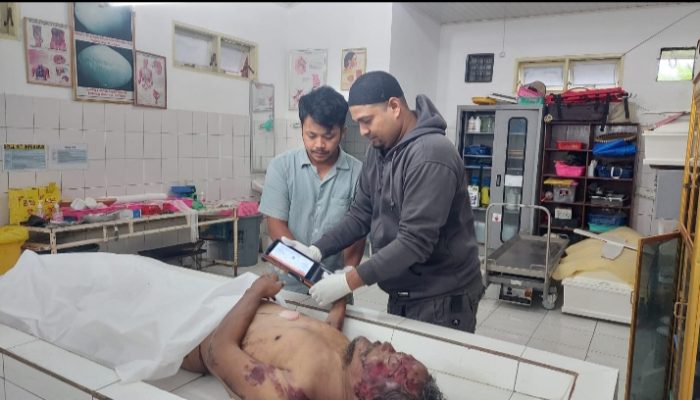 Tim Inafis & Unit Gakkum Polres Simalungun Kolaborasi Gunakan  Teknologi MAMBIS  Identifikasi Korban Laka Lantas
