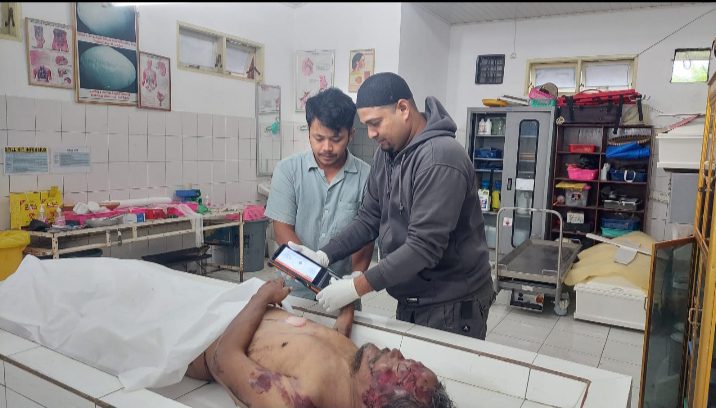 Tim Inafis & Unit Gakkum Polres Simalungun Kolaborasi Gunakan  Teknologi MAMBIS  Identifikasi Korban Laka Lantas