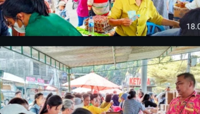 Gerakan Pangan Murah Dihanpangkan Disimalungun di Kota Wisata Parapat Diserbu Warga