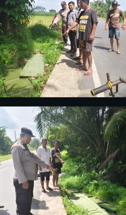 Warga Lapor Via Whatsup Polsek Perdagangan Temukan 3 Pintu Besi Curian Senilai Jutaan Rupiah di Pinggir Jalan