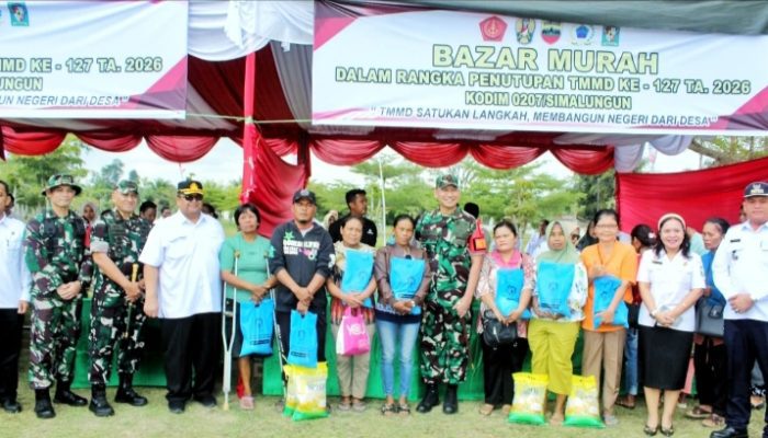 TMMD ke-127 TA 2026 Kodim 0207/Sml di Kabupaten Simalungun Resmi Ditutup Berkontribusi Pada Kesejahtraan Masyarakat