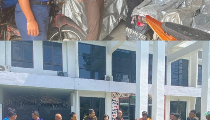 Tingkatkan Keamanan Gudang Barang Bukti Kejari Simalungun Bersama Damkar Simalungun Gelar Simulasi