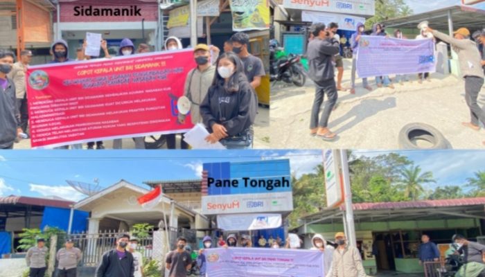 Unit BRI Kembali Digeruduk Oleh GPPMS  Hak Agunan Tambahan Nasabah KUR Tak Kunjung Dikembalikan