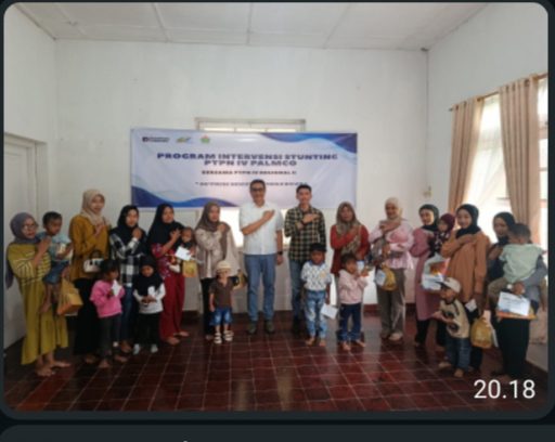 PTPN-IV PalmCo Genjot Pengentasan Stunting Dorong Target Indonesia Emas 2045