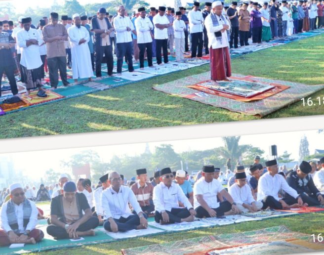 Pemkab Simalungun Gelar Shalat Idul Fitri 1Sawal 1447 H/2026 M di Kantor Bupati