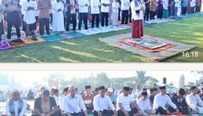 Pemkab Simalungun Gelar Shalat Idul Fitri 1147H/2026 M di Halaman Kantor Bupati