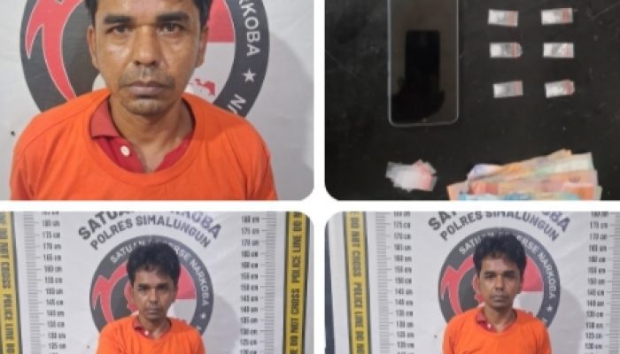 Kepergok Tunggu Pembeli Sabu di Depan Rumah Warga Pria Tanah Jawa Dibekuk Polres Simalungun