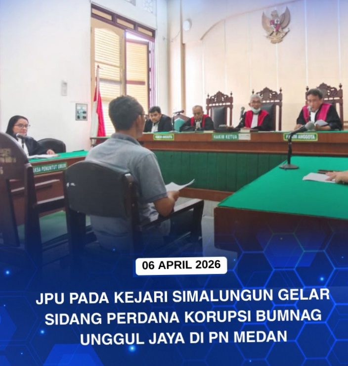 JPU Bacakan Dakwaan Sidang Perdana Tipikor Pengelolaan Dana Bumnak Unggul Jaya