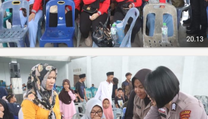 Polwan Polres Simalungun Bagikan Roti Ulang Tahun Kepada Ibu-Ibu Buruh Warnai May Day 2026 Yang Merah Kondusif