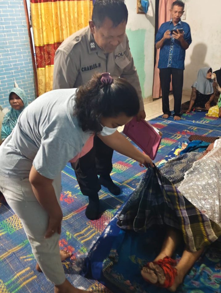 Respon Cepat Polsek Bandar Huluan  Sigap Olah TKP Pria Pengidap Gangguan Jiwa  Tewas Tertabrak Kreta Api