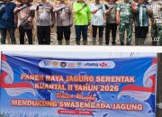 Dipimpin Langsung Presiden Prabowo Secara Virtual Polres Simalungun Sukseskan Panen Raya Jagung Serentak Kwartal II Tahun 2026 di Nagori Muara Mulia