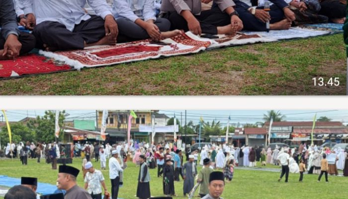 Kapolres Simalungun Sholat Idhul Adha Bersama Forkofimda Wujud Nyata Sinergitas TNI-POLRI dan Pemerintah Daerah