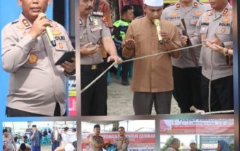 Pemotongan 12 Sapi dan 13 Kambing Kurban Langsung Dipimpin Kapolres Simalungun 1200 Paket Disalurkan ke Masyarakat