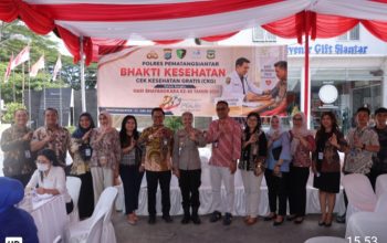 Polres Pemarangsiantar Laksanakan Pemeriksaan Kesehatan Gratis Kepada Masyarakat Sambut HUT Bhayangkara ke-80 Tahun 2026